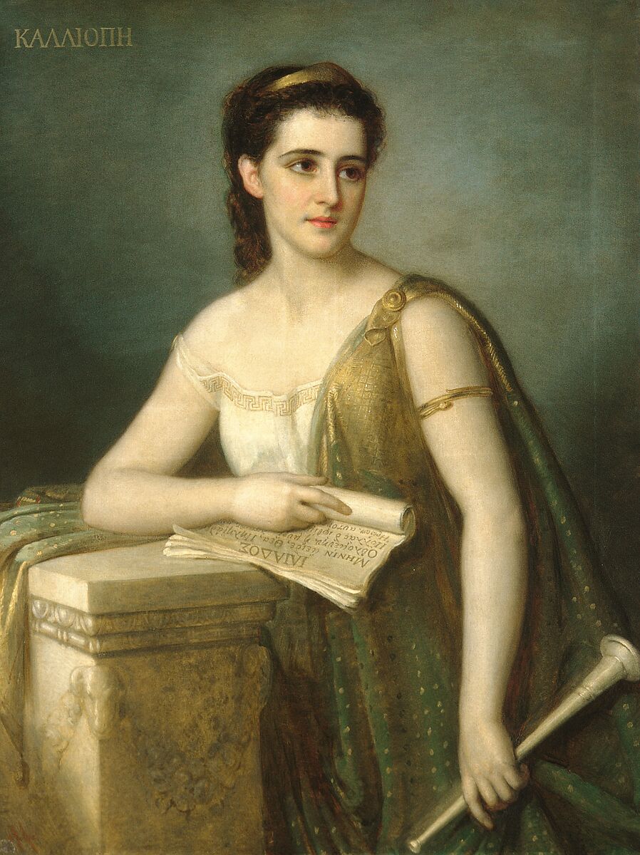 Calliope, Joseph Fagnani (1819–1873), Oil on canvas, American 