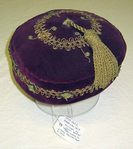 Dressing gown, Brooks Costume Company (American), silk, cotton, metallic thread, American