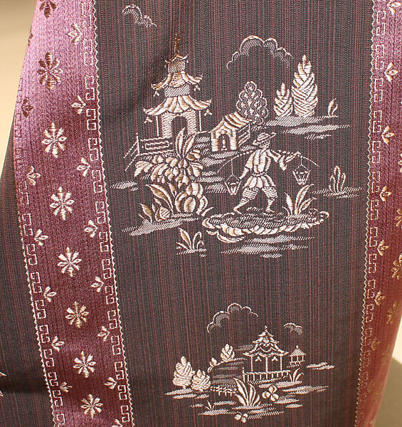 Dressing gown, Brooks Costume Company (American), silk, cotton, metallic thread, American