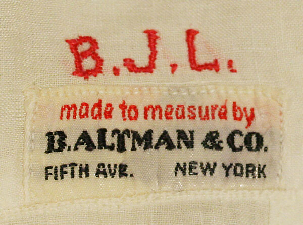 Ensemble, wool, cotton, silk, linen, leather, fur, metal, American