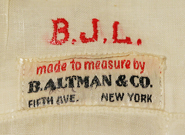 Ensemble, wool, cotton, silk, linen, leather, fur, metal, American