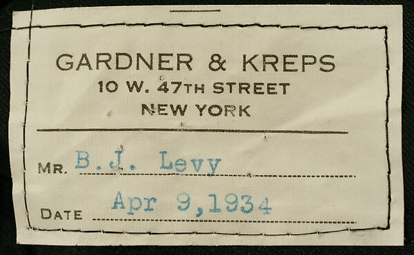 Ensemble, wool, cotton, silk, linen, leather, fur, metal, American