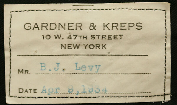 Ensemble, wool, cotton, silk, linen, leather, fur, metal, American