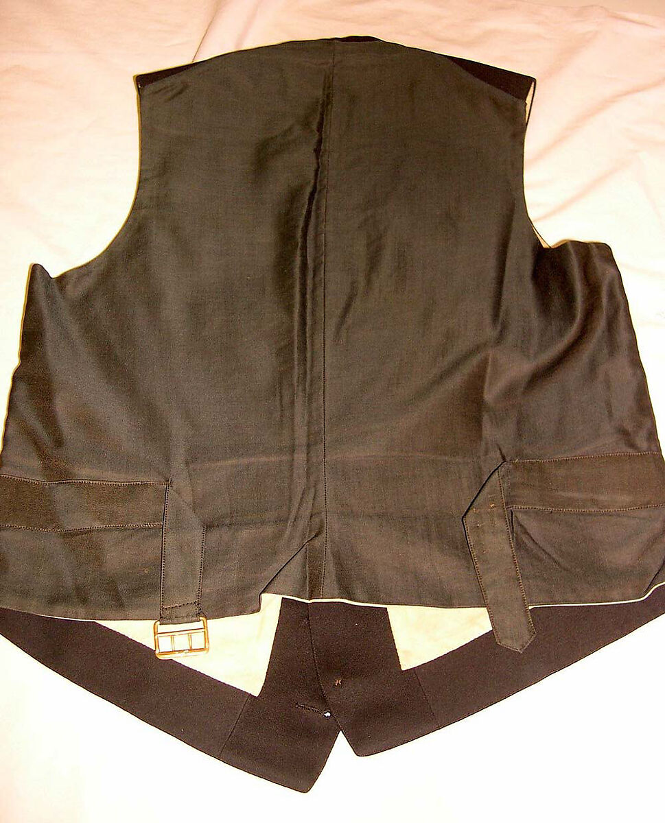 Wedding suit, wool, silk, American