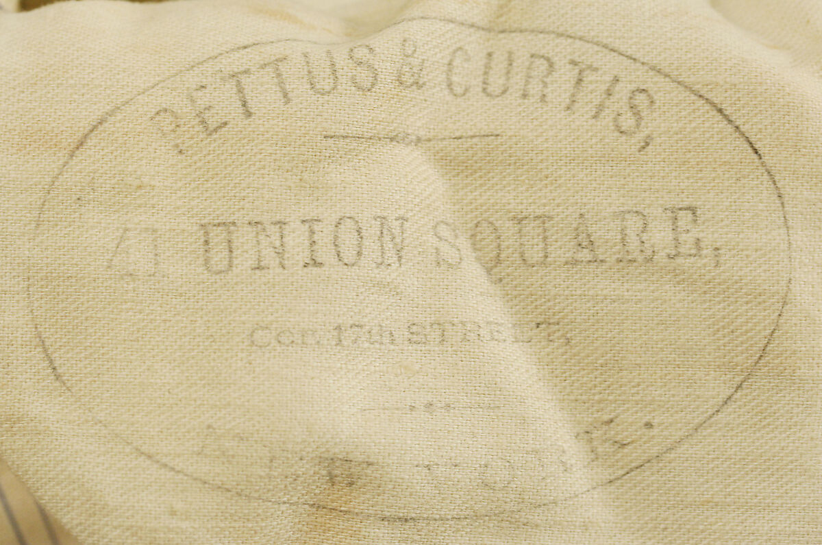 Wedding suit, wool, silk, American