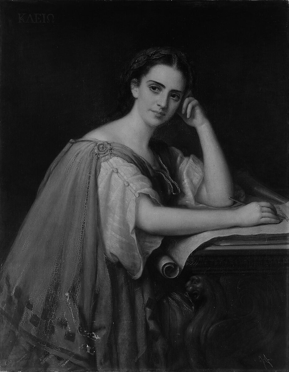 Clio, Joseph Fagnani (1819–1873), Oil on canvas, American 
