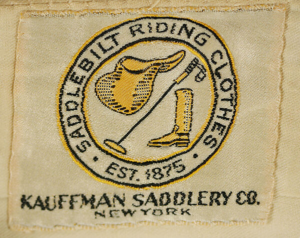 Hunting ensemble, (l) James Lock &amp; Co. Ltd (British, founded 1676), wool, cotton, leather, British