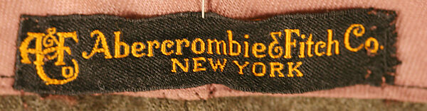 Uniform, Abercrombie and Fitch Co. (American, founded 1892), wool, American