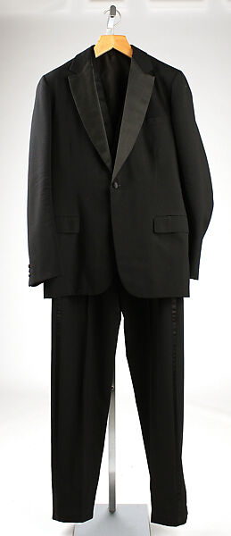 Tuxedo, wool, silk, American 