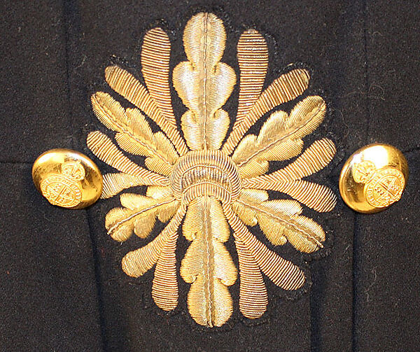 Court coat, Anderson &amp; Sheppard (British, founded 1906), wool, silk, metal, British