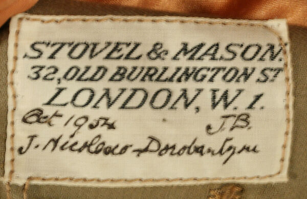 Coat, Stovel &amp; Mason (British), wool, British