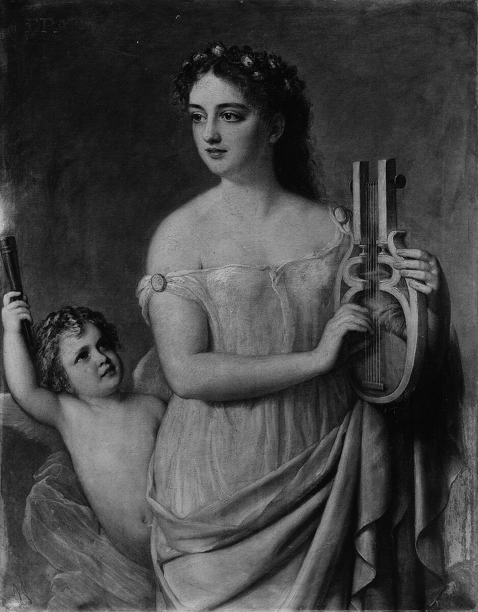Erato, Joseph Fagnani (1819–1873), Oil on canvas, American 