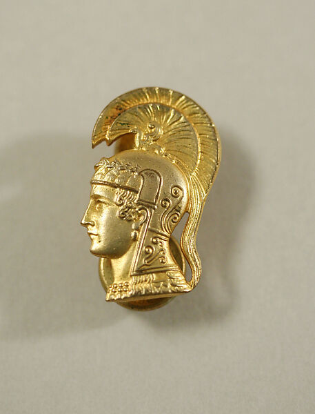 Accessory set, (a–c) metal
(d, e) silver, American