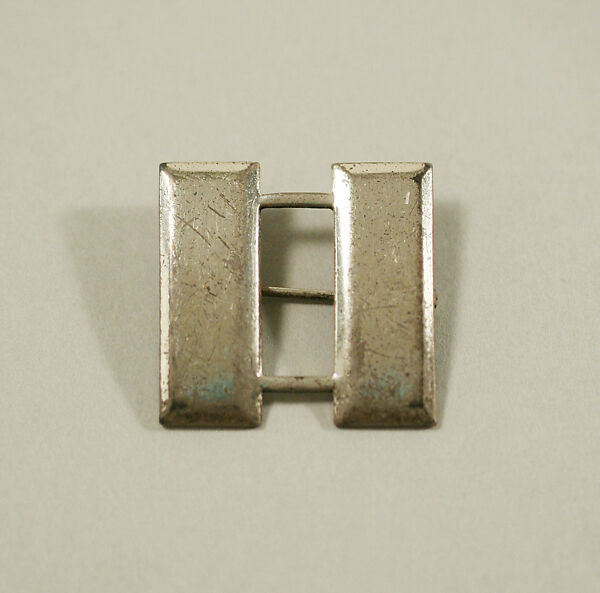 Accessory set, (a–c) metal
(d, e) silver, American