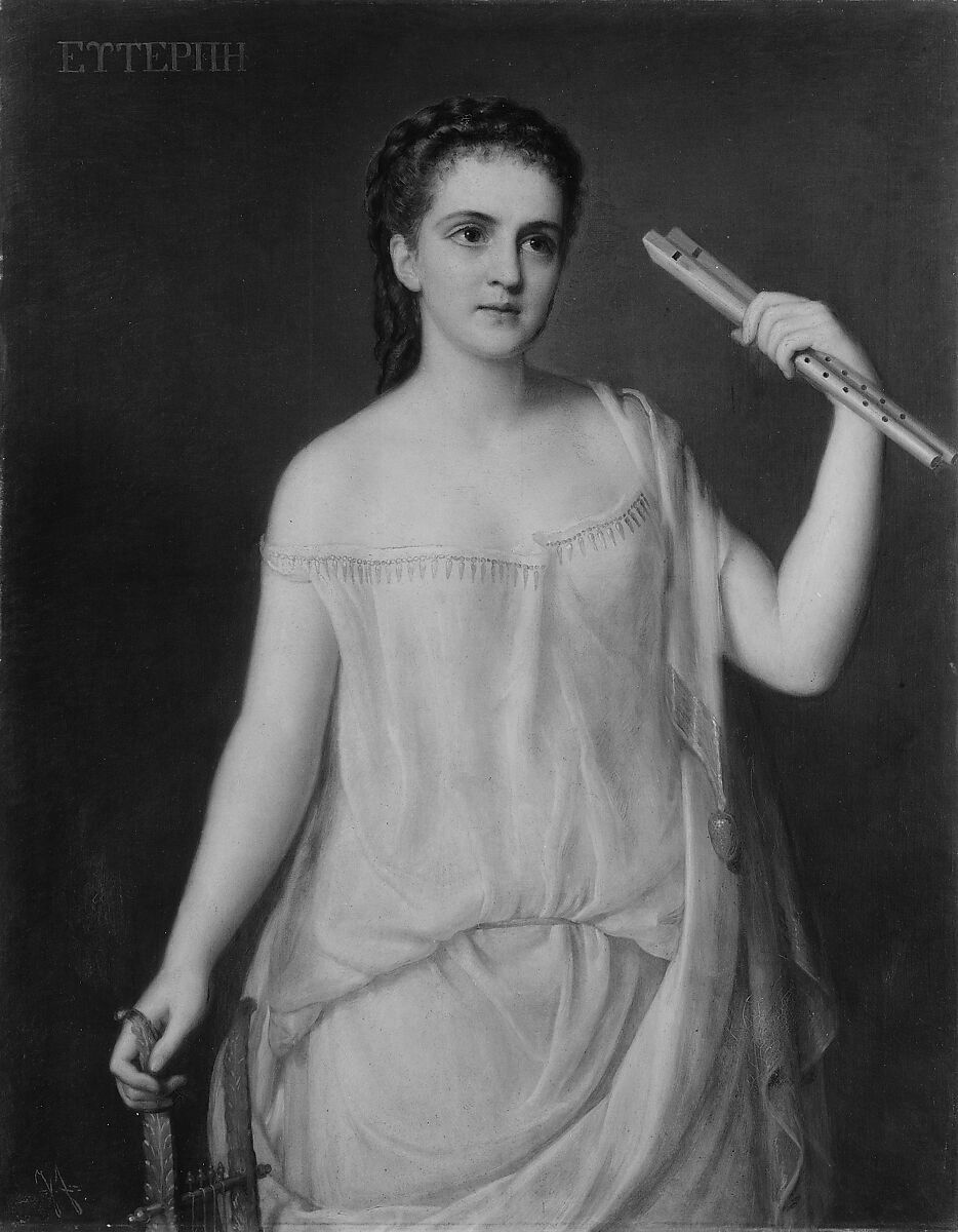 Euterpe, Joseph Fagnani (1819–1873), Oil on canvas, American 