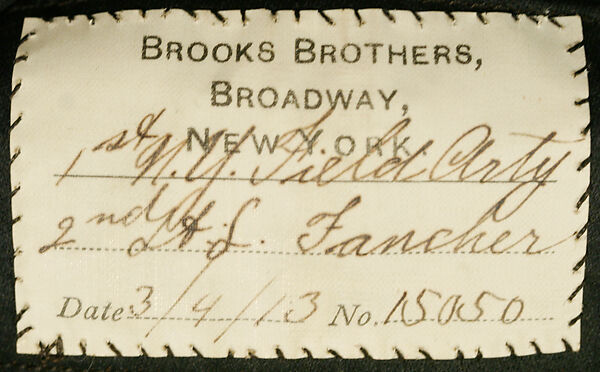 Military uniform, Brooks Brothers (American, founded 1818), [no medium available], American