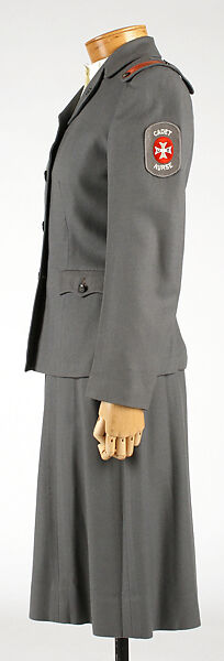 Uniform, (a-c, e-r) suit, Mollie Parnis (American, 1902–1992), wool, American