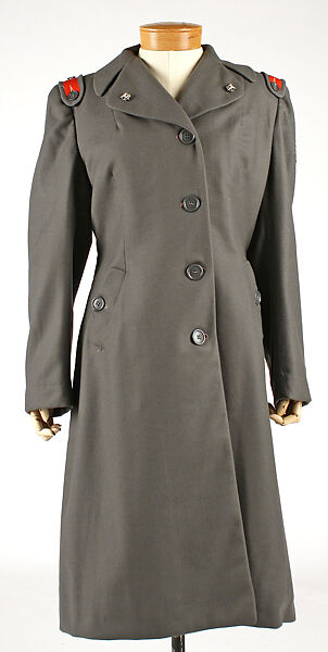 Uniform, (a-c, e-r) suit, Mollie Parnis (American, 1902–1992), wool, American