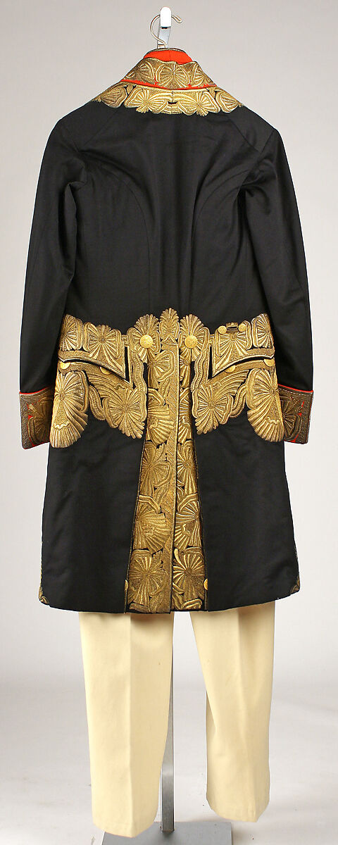 Court ensemble, wool, gold, silk, Italian
