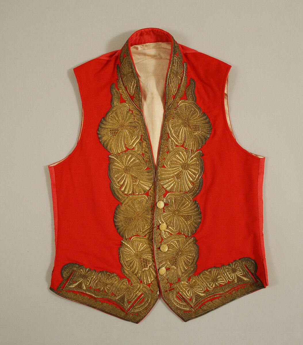 Court ensemble, wool, gold, silk, Italian