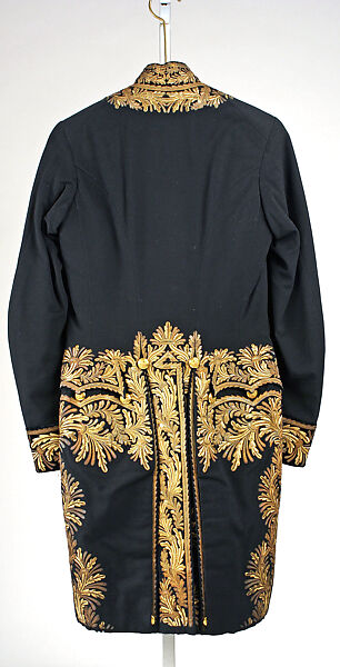 Coat, wool, metallic, American or European