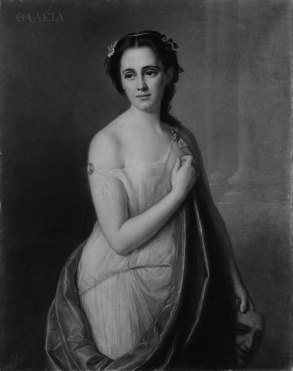 Thalia, Joseph Fagnani (1819–1873), Oil on canvas, American 