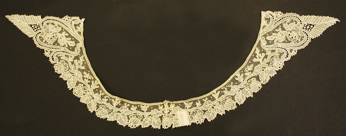 Collar, cotton, probably European 