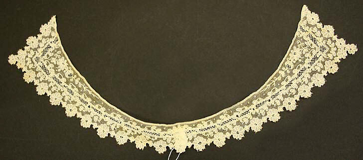 Collar, cotton, probably European 