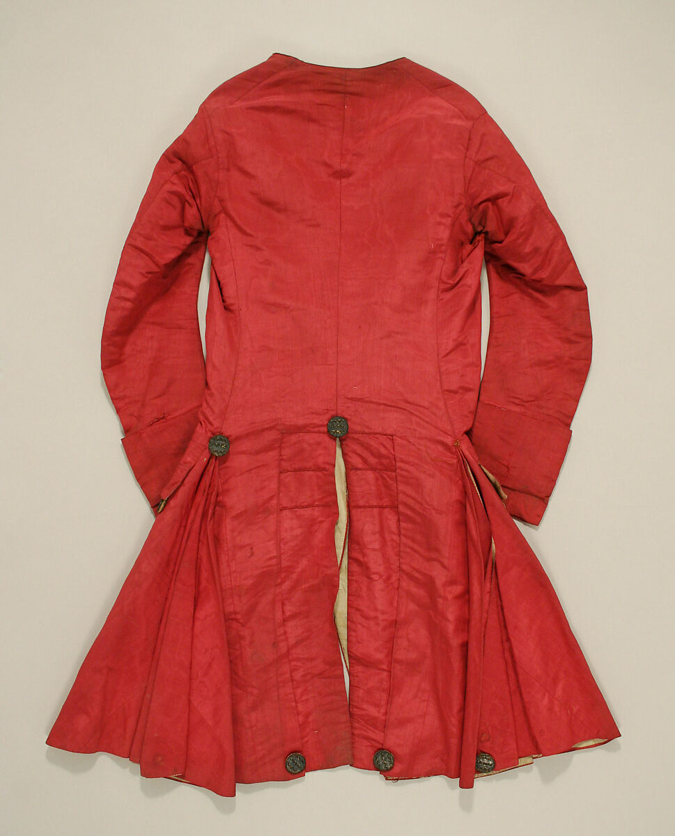 Coat, silk, American or European