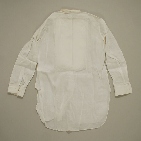Shirt, linen, cotton, American or European