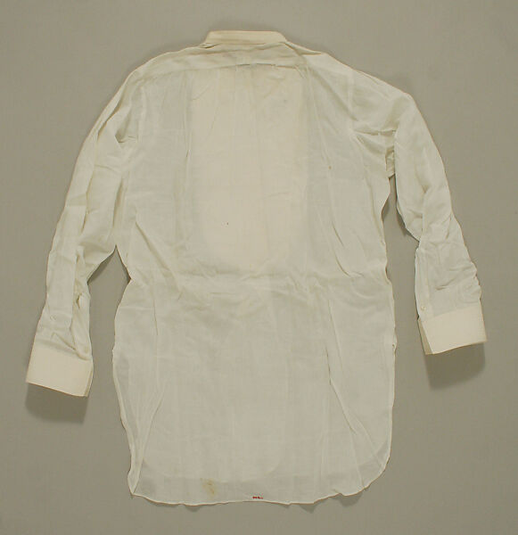 Shirt, linen, cotton, American or European