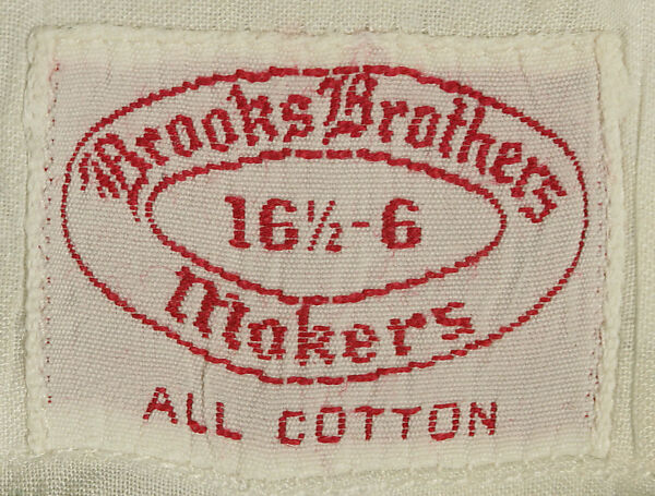 Shirt, Brooks Brothers (American, founded 1818), cotton, American