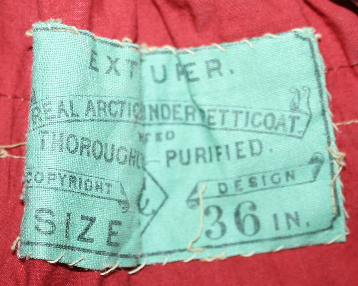 Petticoat, cotton, linen, down, British