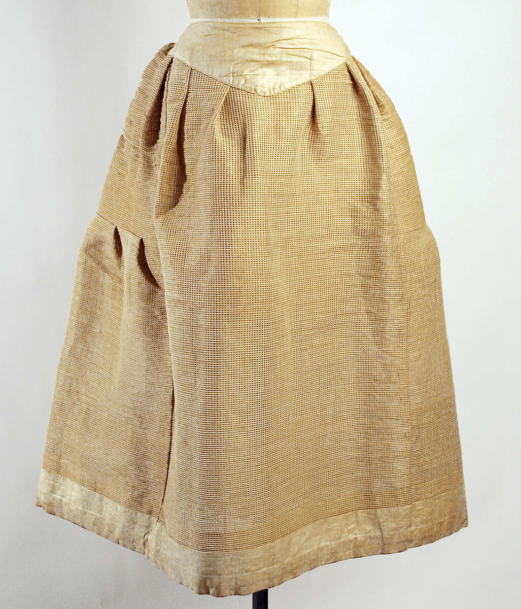 Petticoat, cotton, horsehair, American 