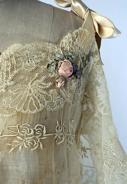 Nightgown, cotton, French