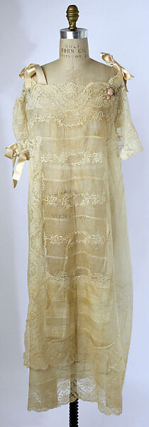 Nightgown, cotton, French 