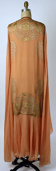 Tea gown, Franklin Simon &amp; Co. (American, founded 1902), silk, metallic thread, American