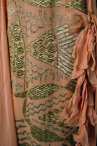 Tea gown, Franklin Simon &amp; Co. (American, founded 1902), silk, metallic thread, American