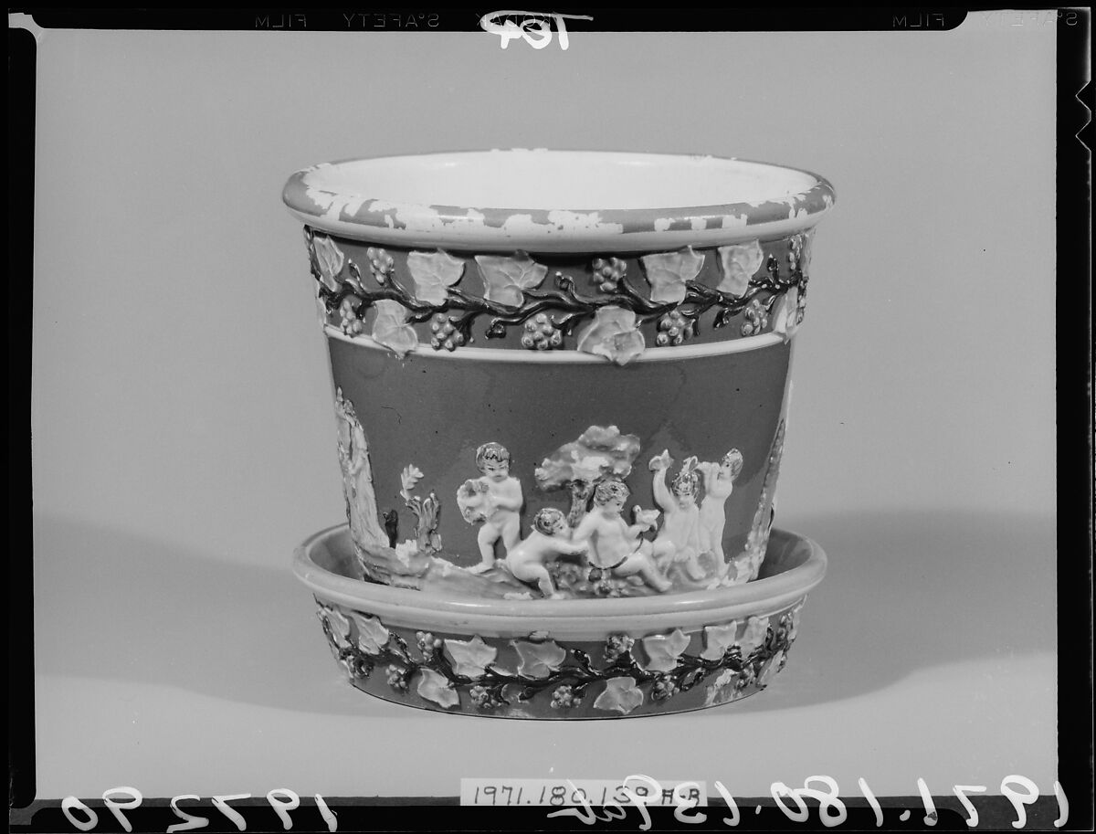 Cachepot, Earthenware, British (American market) 