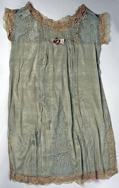 Nightgown, Boué Soeurs (French, active 1899–1957), silk, cotton, French 