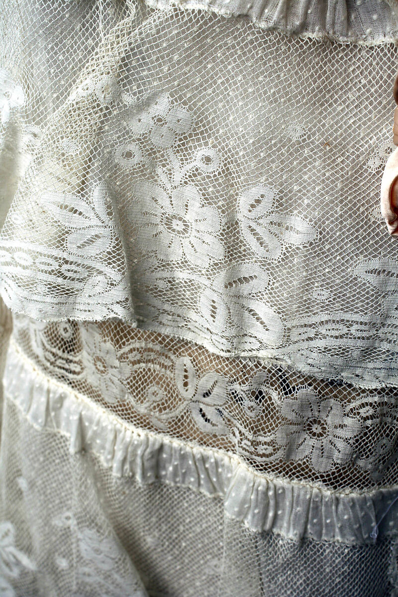 Dressing jacket, cotton, silk, French