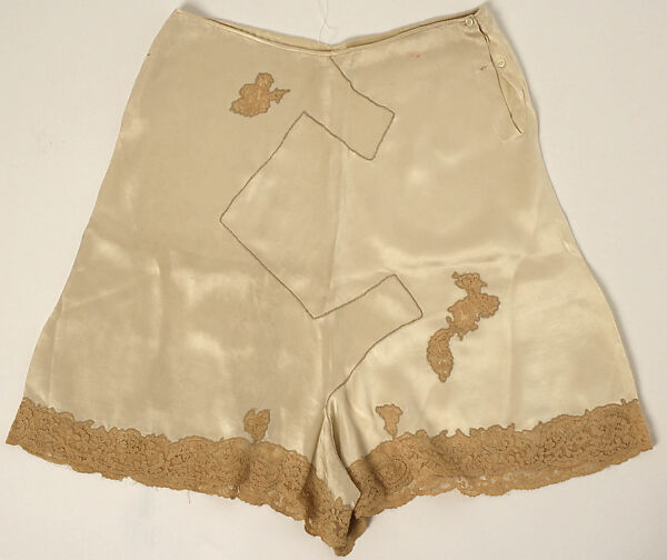 Panties, silk, cotton, probably French 