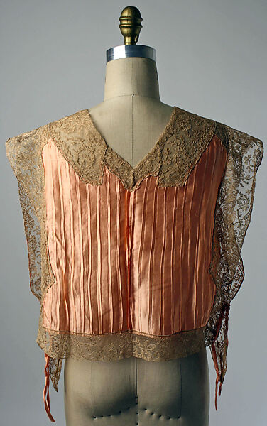 Bed jacket, silk, cotton, American