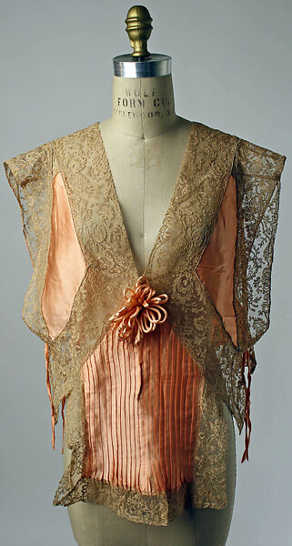 Bed jacket, silk, cotton, American 