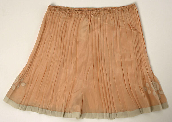 Underwear, silk, probably French