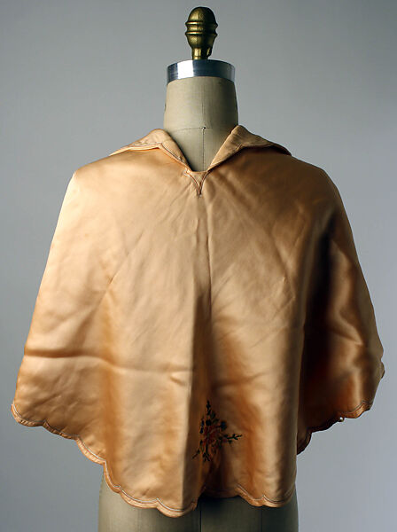 Bed jacket, silk, probably French