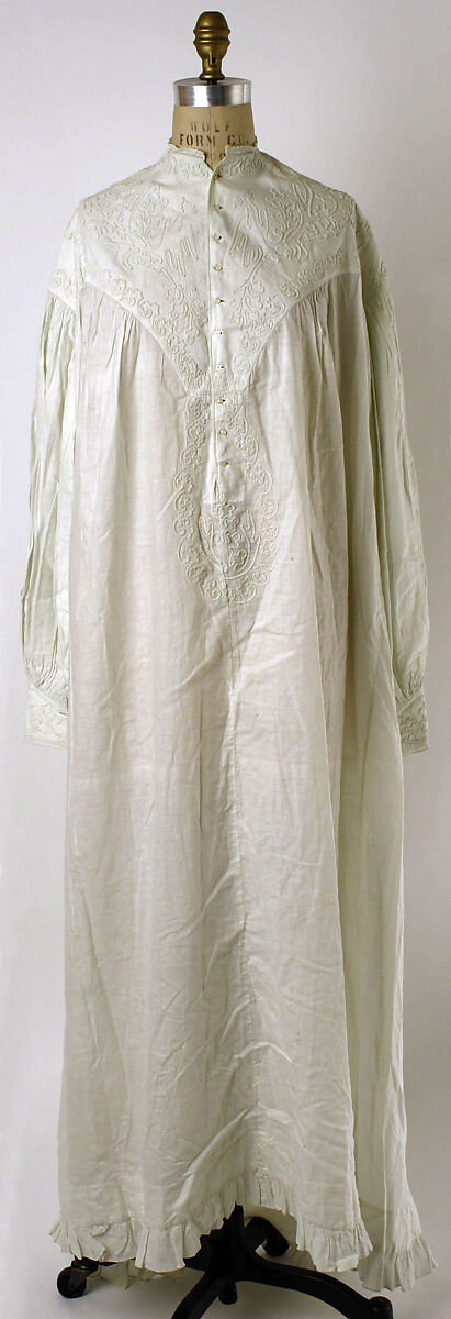 Nightgown, cotton, French 