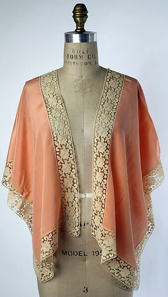 Bed jacket, silk, cotton, American or European 