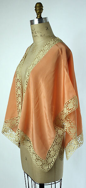 Bed jacket, silk, cotton, American or European