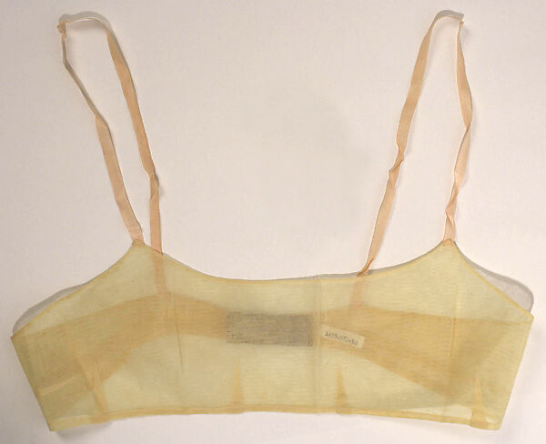 Brassiere, cotton, silk, American 